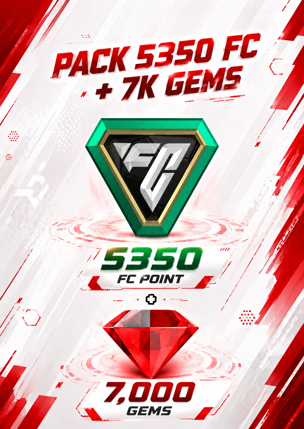 COMBO 5350 FC POINT + 7.000 GEMS
