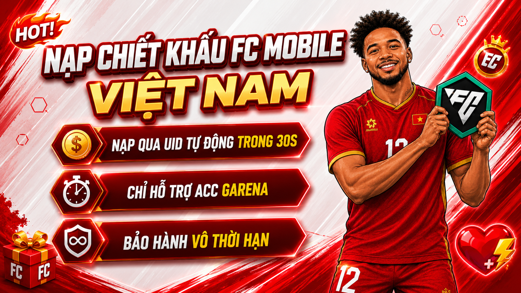 🇻🇳 FC Mobile VN ( Uid ) ( Chỉ Chấp Nhận Acc Garena )