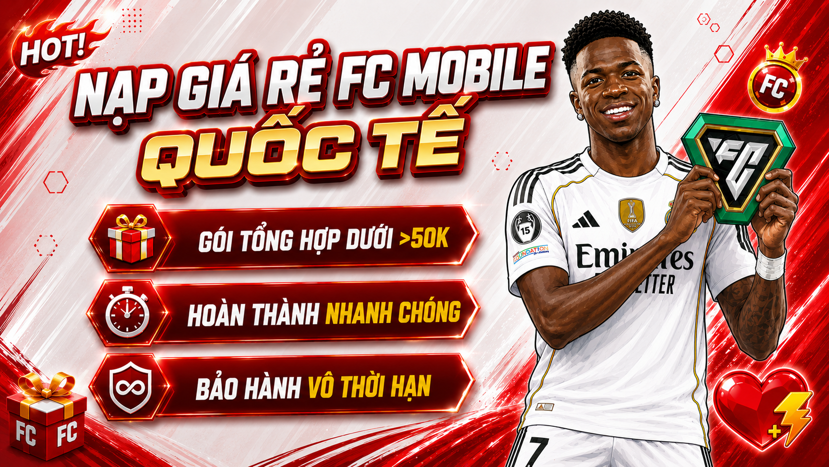 🌐 Full Gói Fc Mobile Quốc Tế ( > Dưới 50k )
